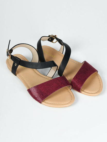 Limelight - Textured Sandals - Purple