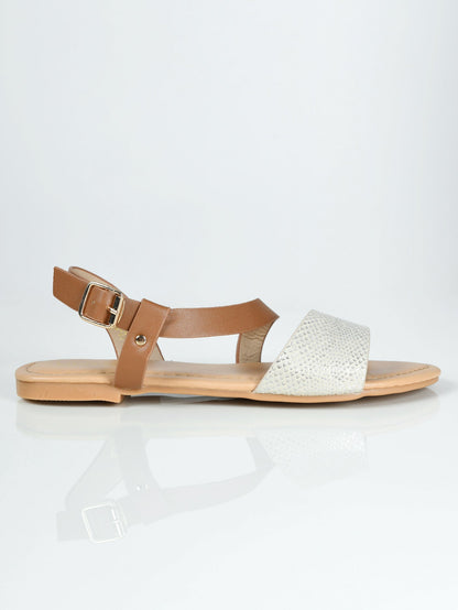 Limelight - Textured Sandals - Beige