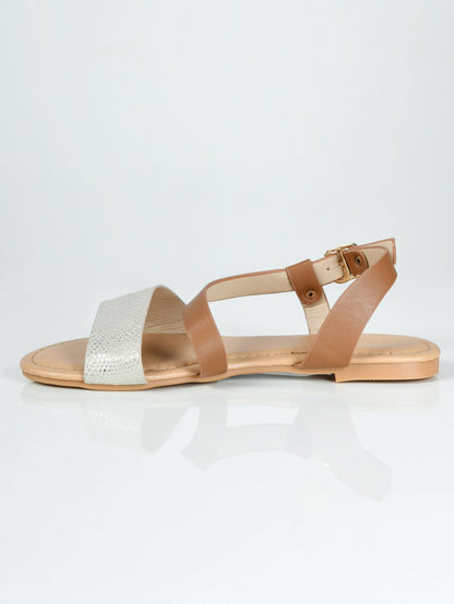 Limelight - Textured Sandals - Beige