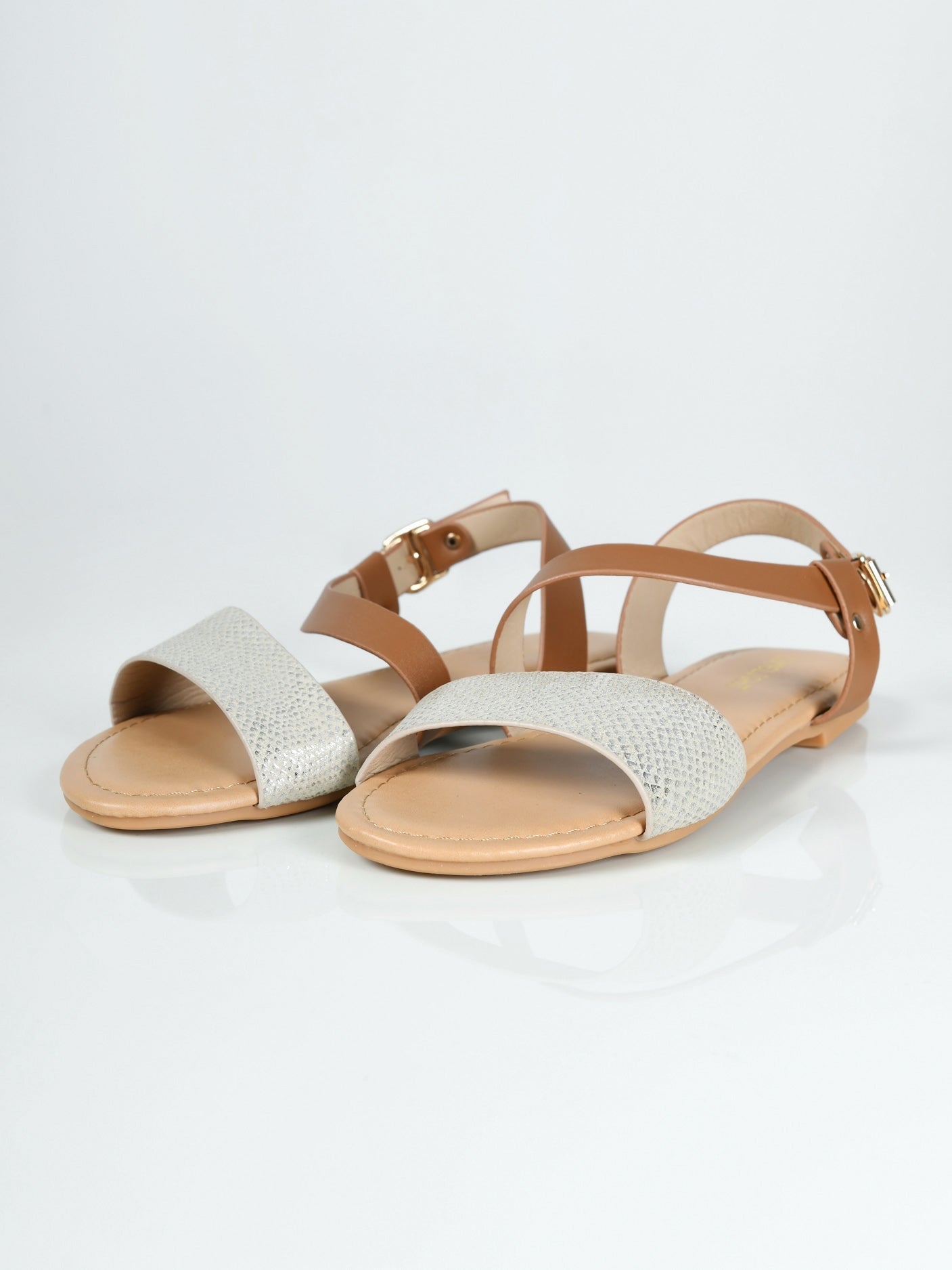 Limelight - Textured Sandals - Beige