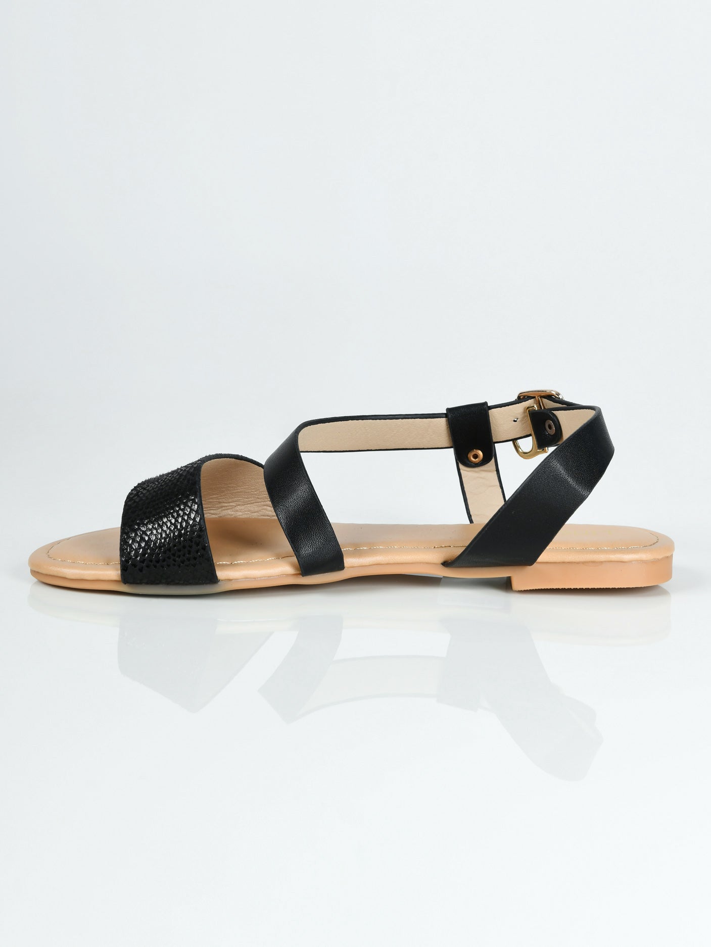 Limelight - Textured Sandals - Black