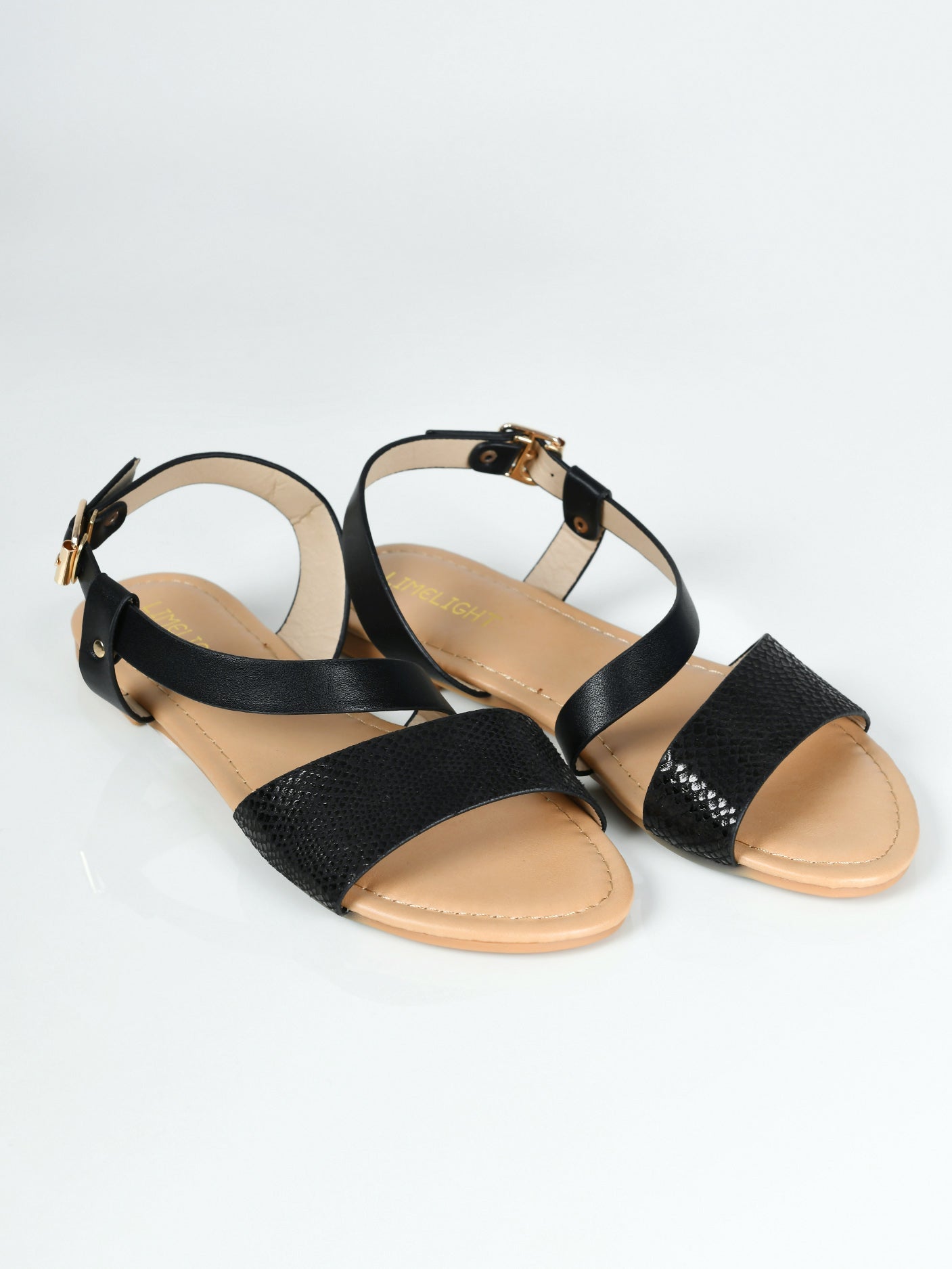 Limelight - Textured Sandals - Black