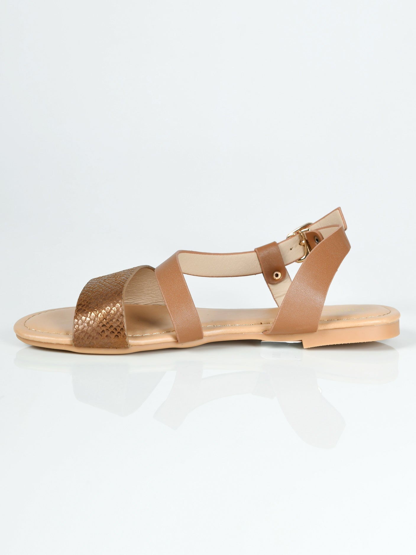 Limelight - Textured Sandals - Brown