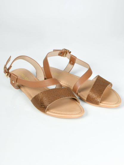 Limelight - Textured Sandals - Brown