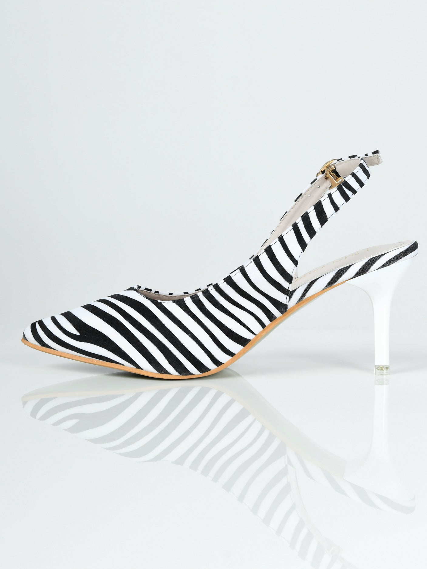 Limelight - Zebra Print Heels - Black and White