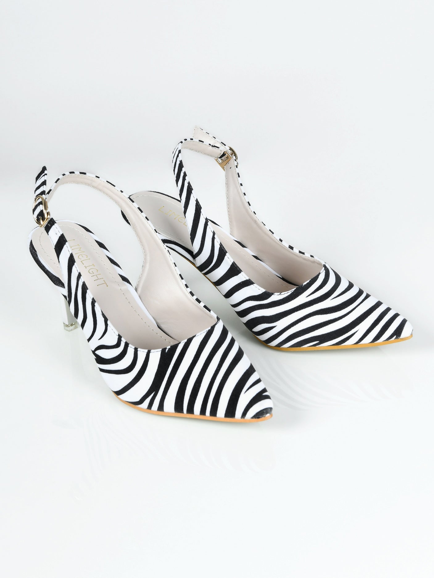 Limelight - Zebra Print Heels - Black and White