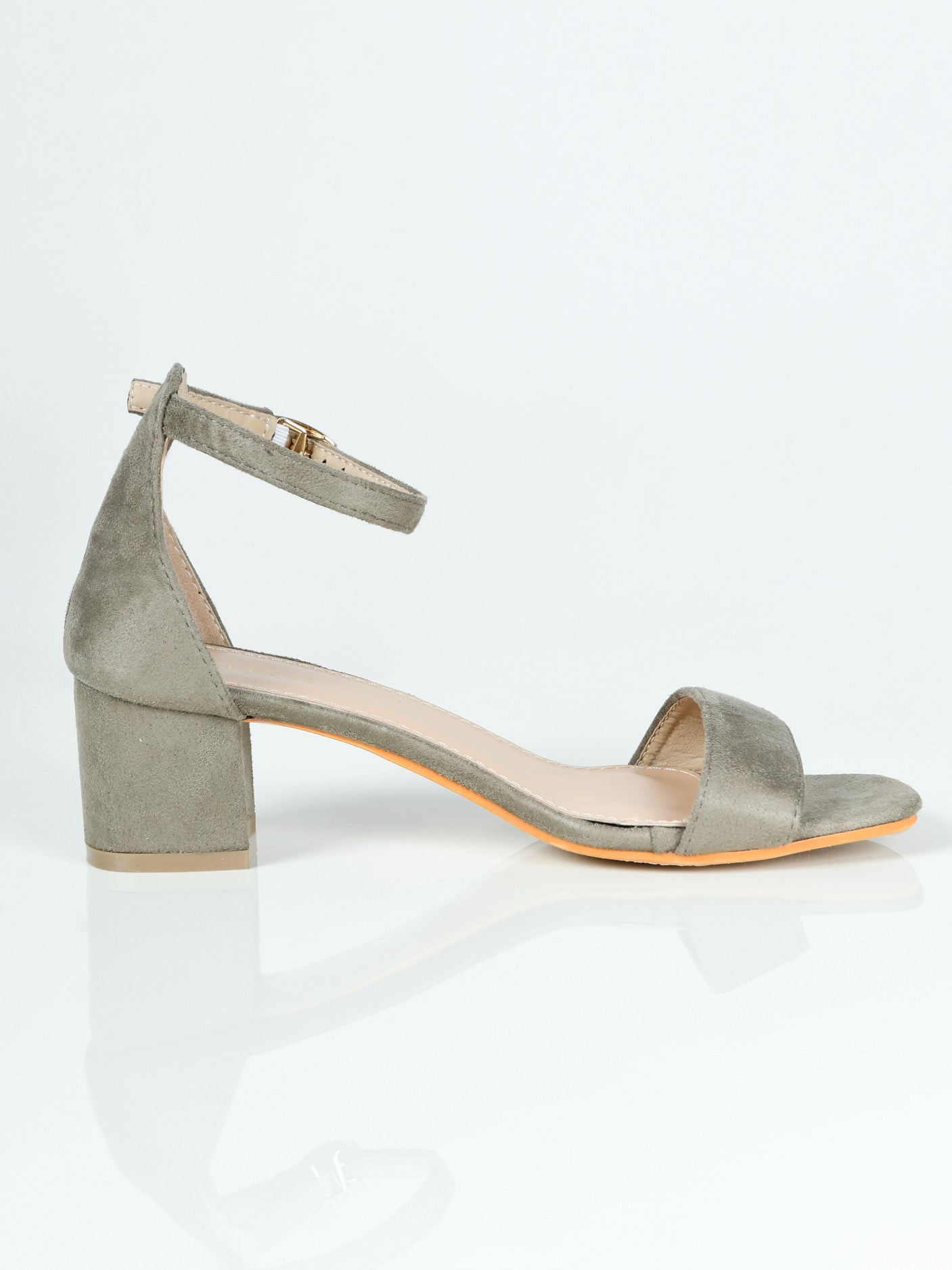 Limelight - Suede Block Heels - Grey