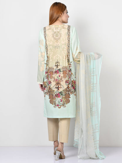 Limelight - Embroidered Lawn Suit