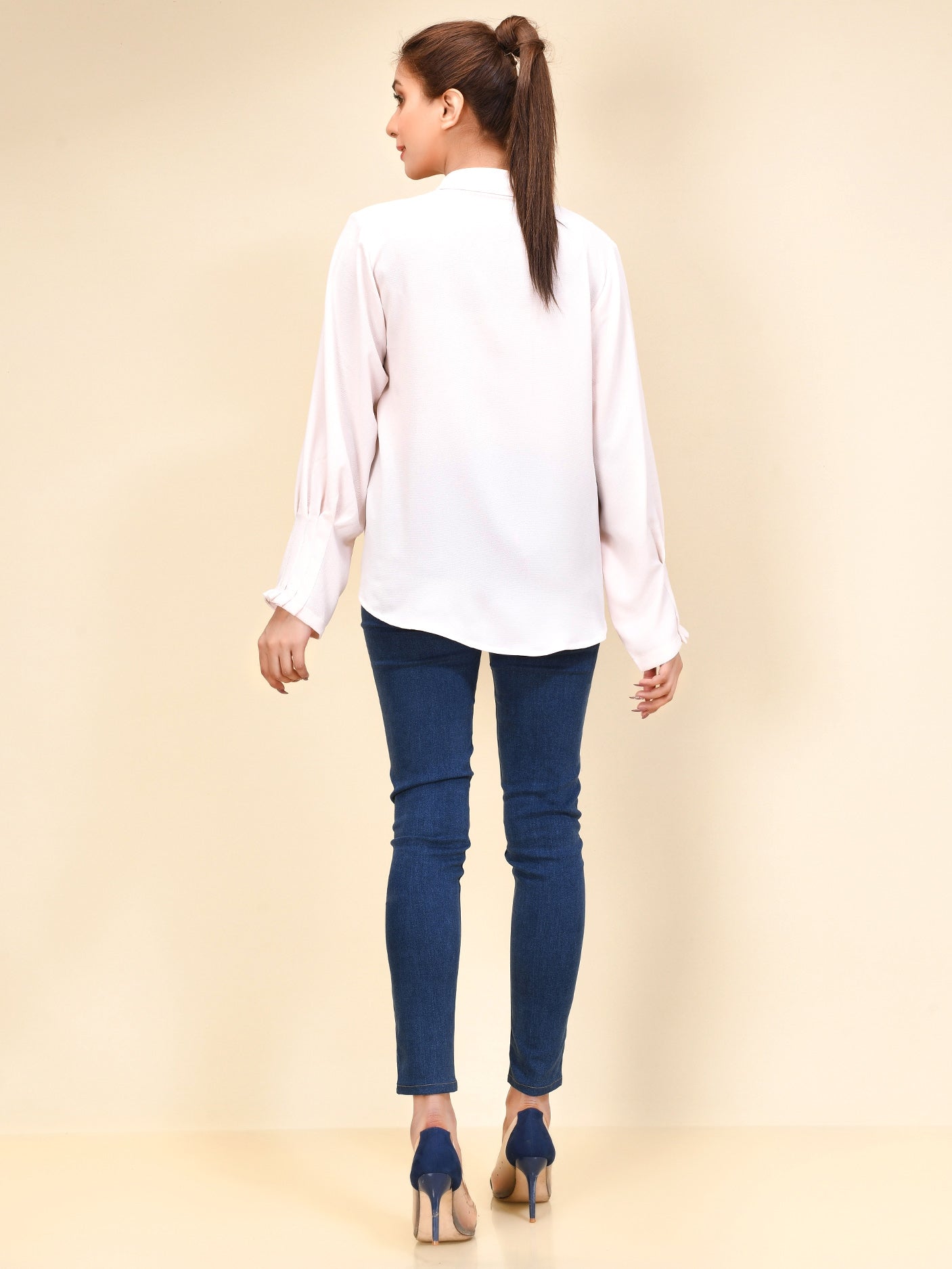 Limelight - Pleated Shirt -Baby Pink