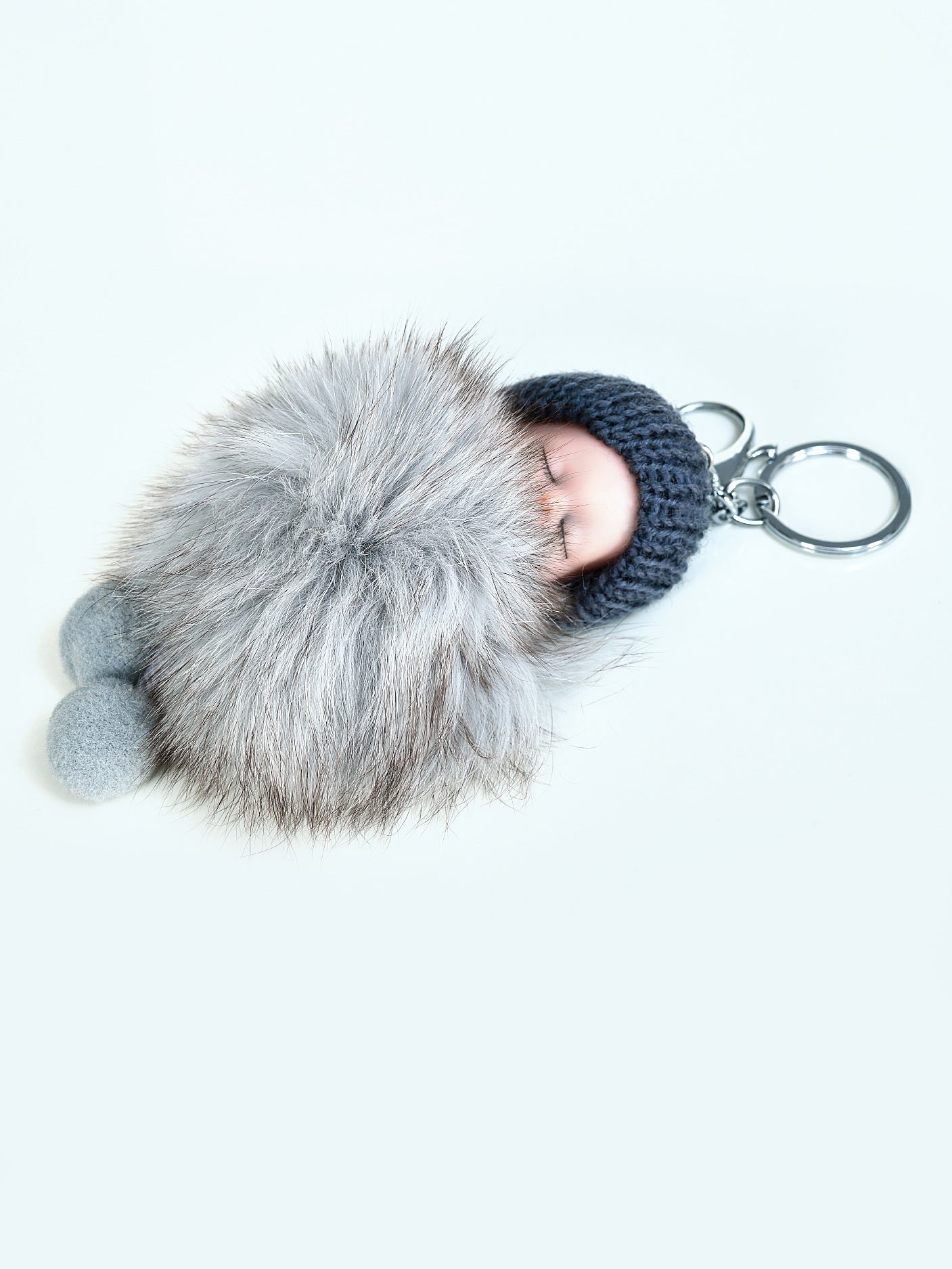 Limelight - Sleeping Baby Pompom Key Chain