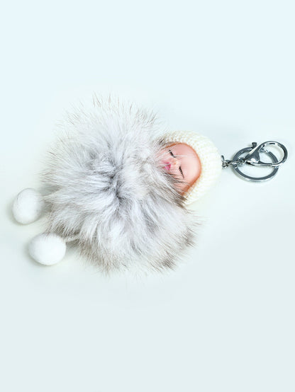 Limelight - Sleeping Baby Pompom Key Chain