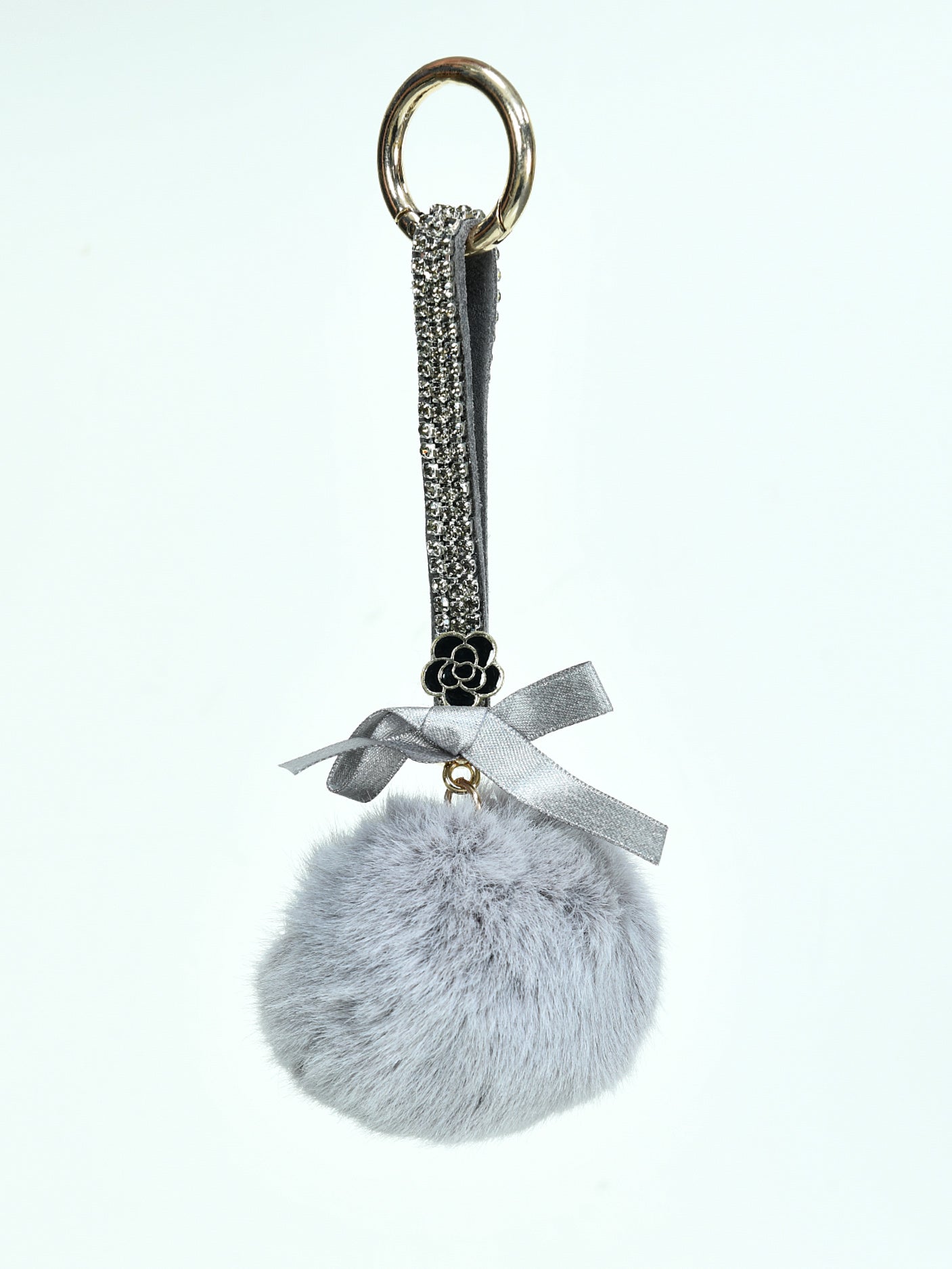 Limelight - Rhinestone Pompom Key Chain