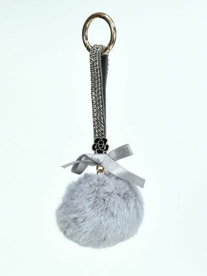 Limelight - Rhinestone Pompom Key Chain