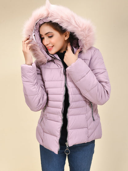 Limelight - Faux Fur Puffer Jacket - Pink