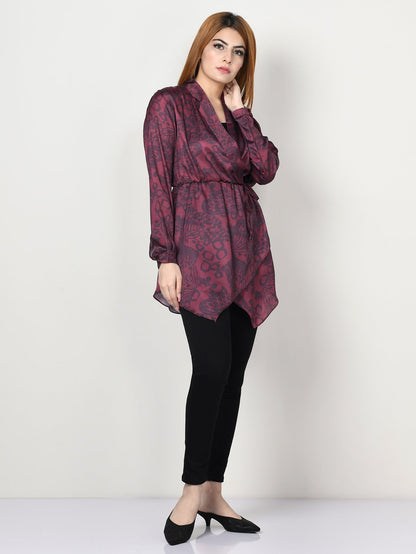 Limelight - Printed Silk Top