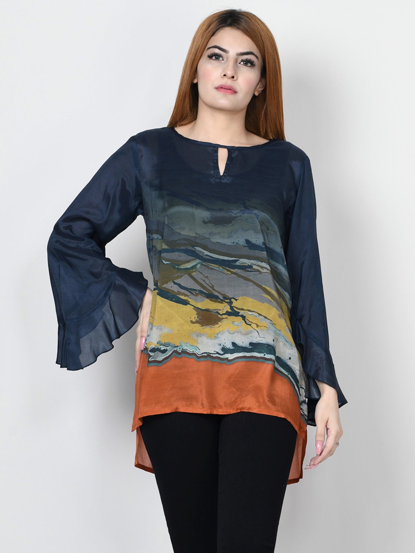 Limelight - Printed Silk Top