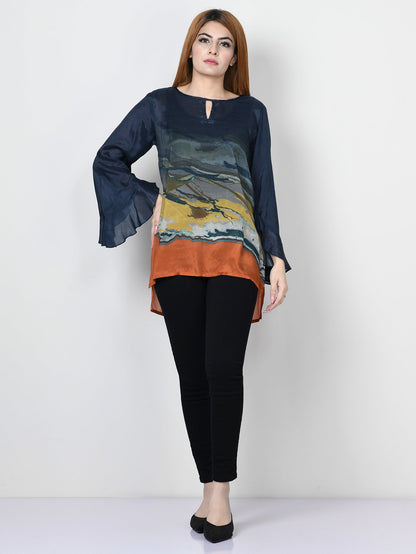 Limelight - Printed Silk Top