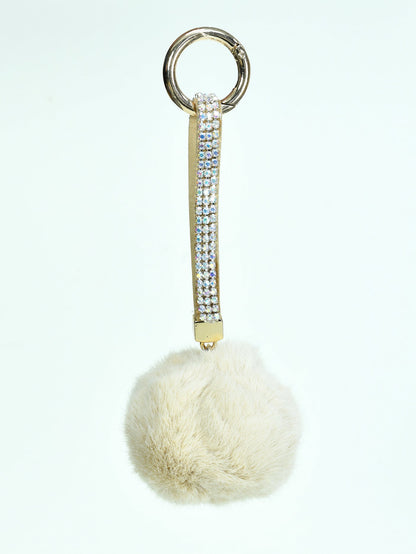 Limelight - Rhinestone Pompom Key Chain