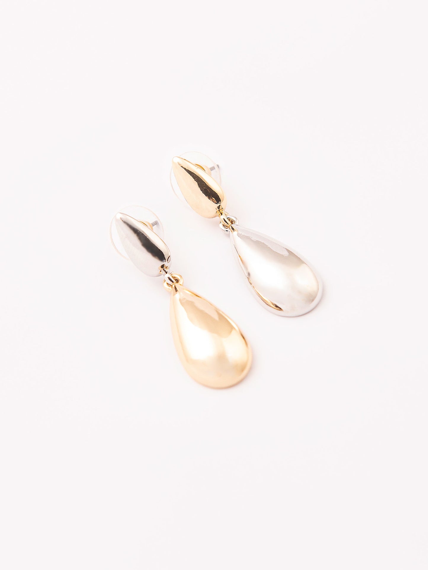 Metallic Tear Drop Earrings