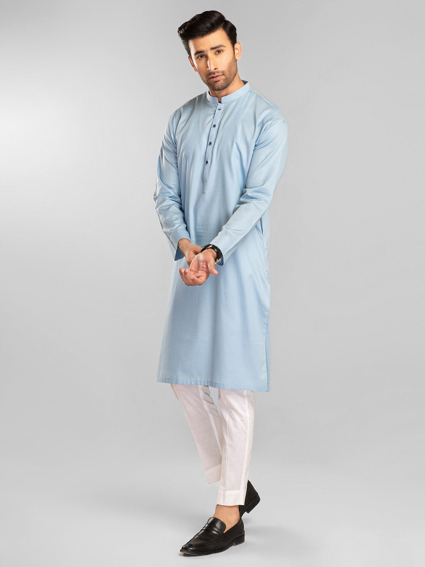 Limelight - Self Jacquard Kurta