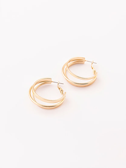 Triple Hoop Earring