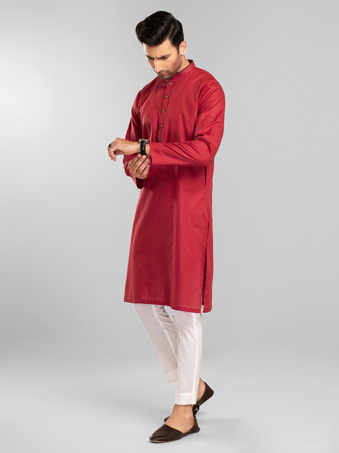 Limelight - Self Jacquard Kurta