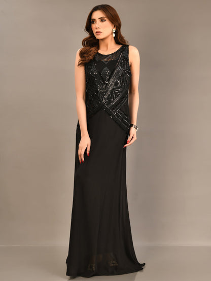 Limelight - Sequined Chiffon  Dress