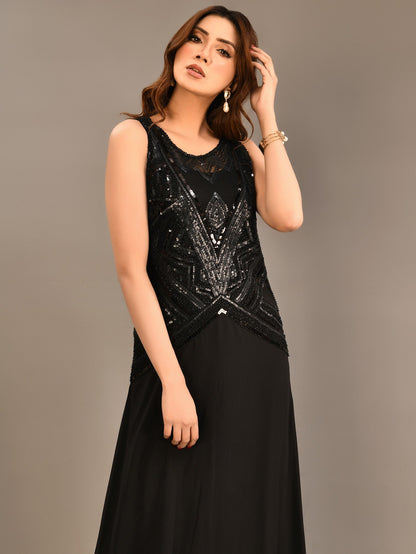 Limelight - Sequined Chiffon  Dress