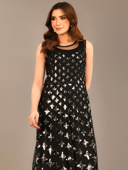 Limelight - Sequined Net Dress