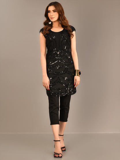 Limelight - Sequined Net Dress