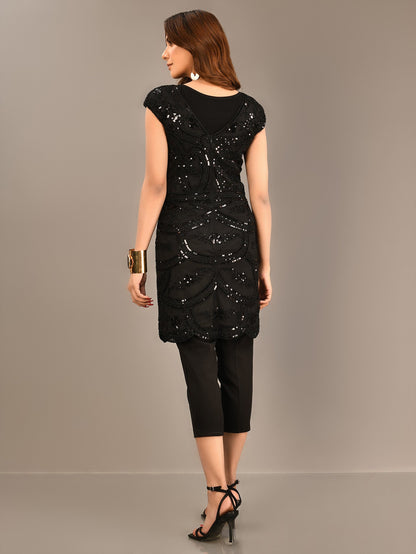 Limelight - Sequined Net Dress