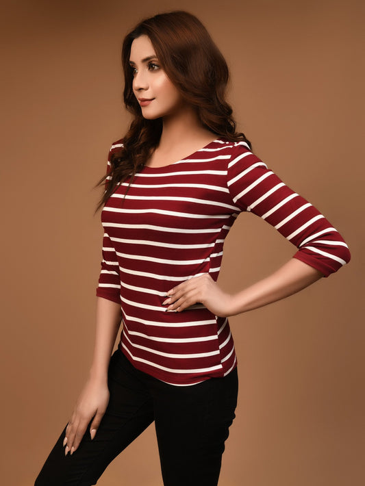 Limelight - Striped Basic Top