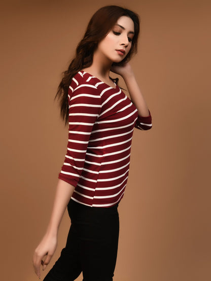 Limelight - Striped Basic Top