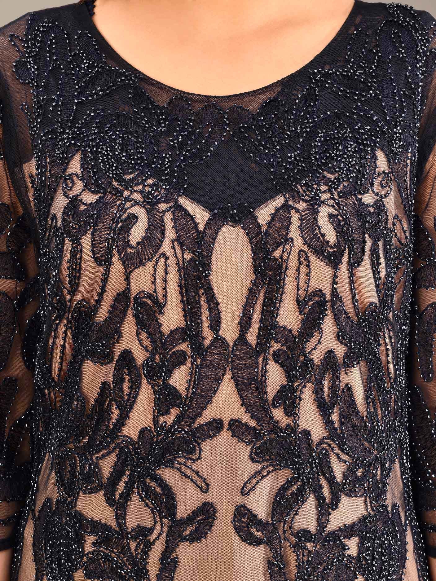 Limelight - Beaded Net Dress