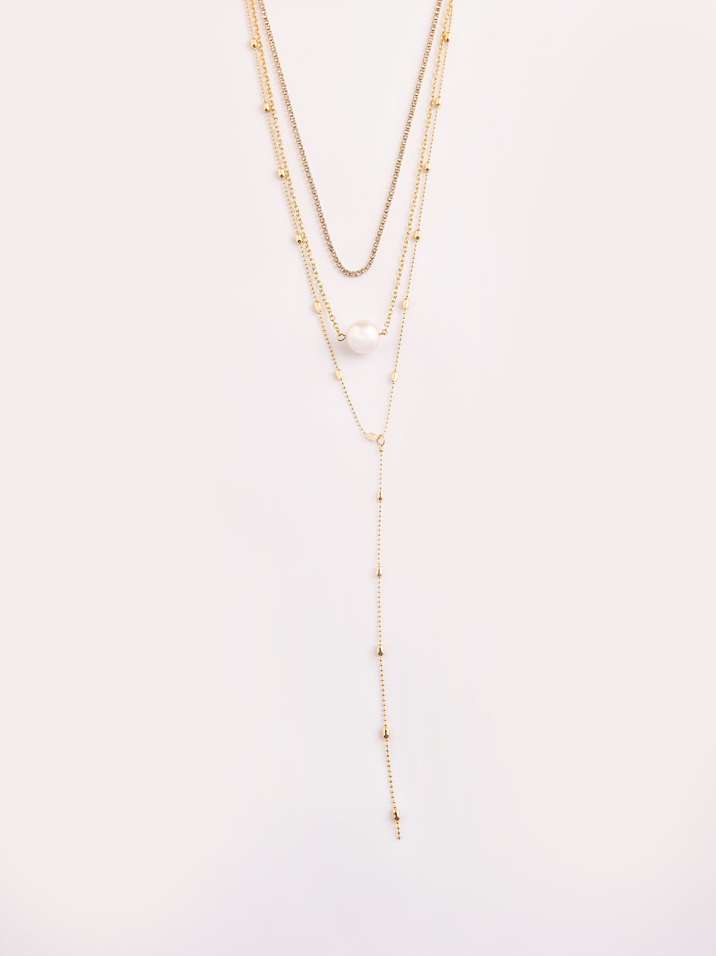 Classic Embellished Layered Necklace