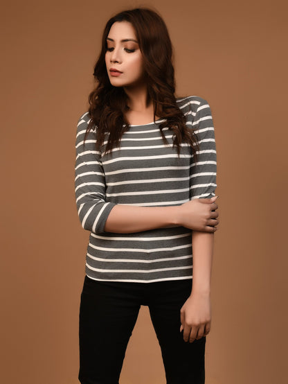 Limelight - Striped Basic Top