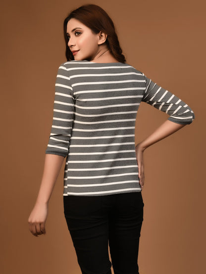 Limelight - Striped Basic Top