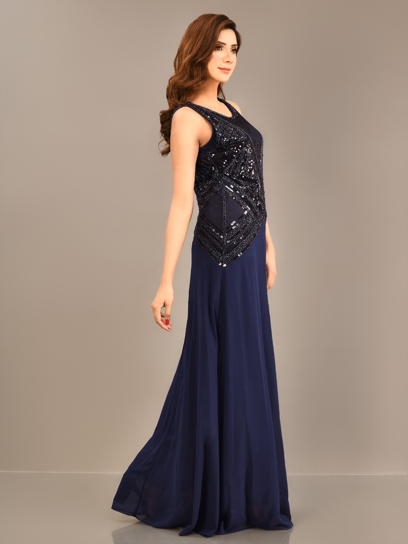 Limelight - Sequined Chiffon  Dress