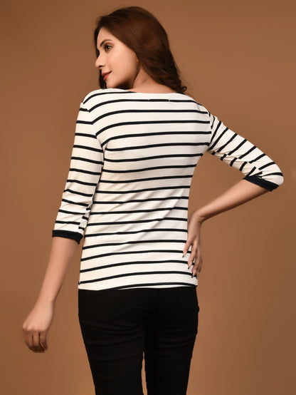 Limelight - Striped Basic Top