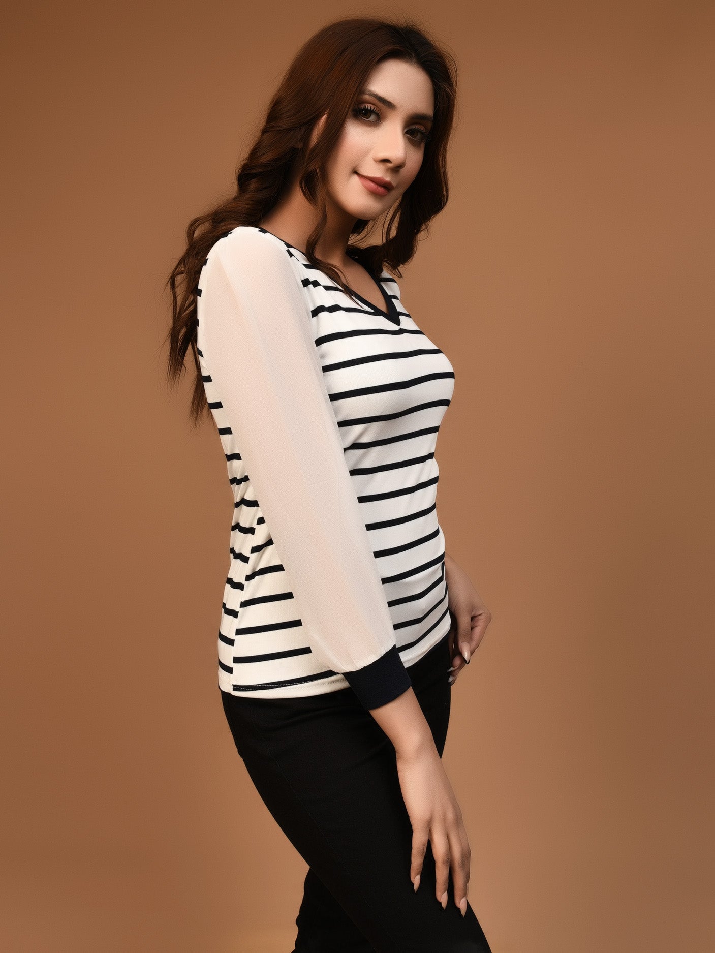 Limelight - Striped Basic Top