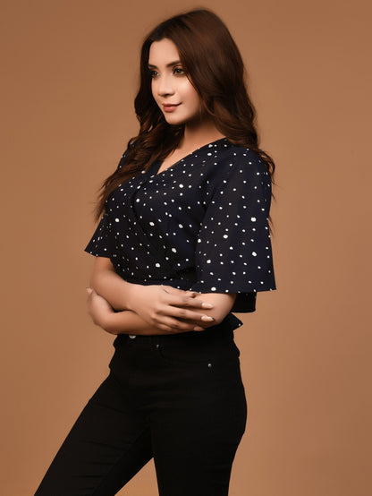 Limelight - Polka Dot Cropped Top