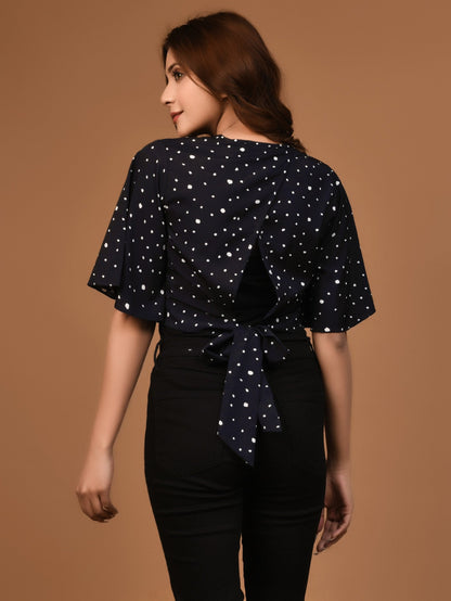 Limelight - Polka Dot Cropped Top