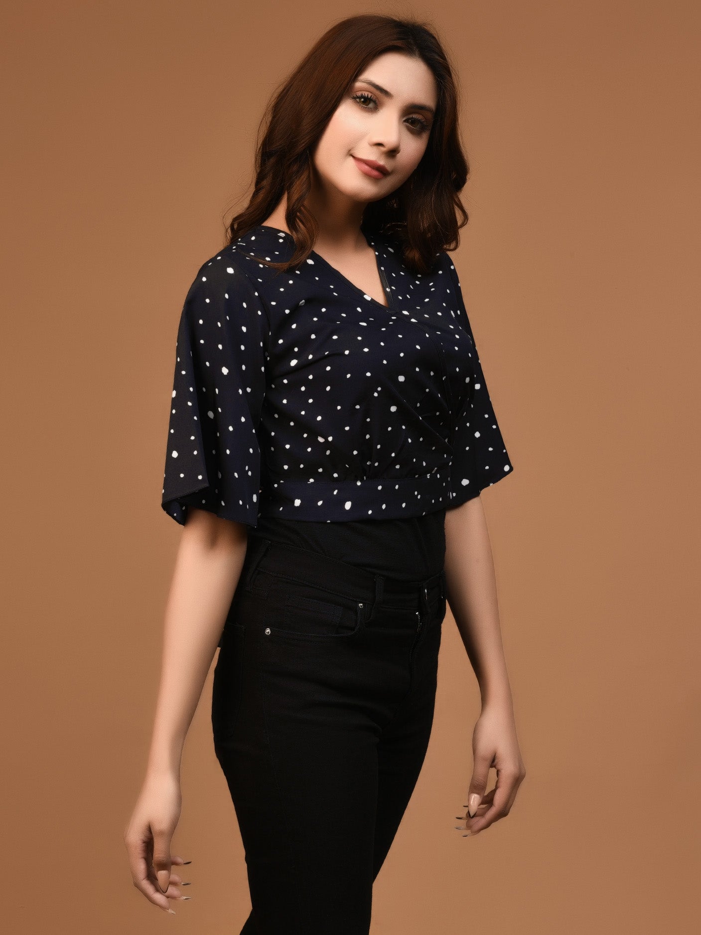 Limelight - Polka Dot Cropped Top