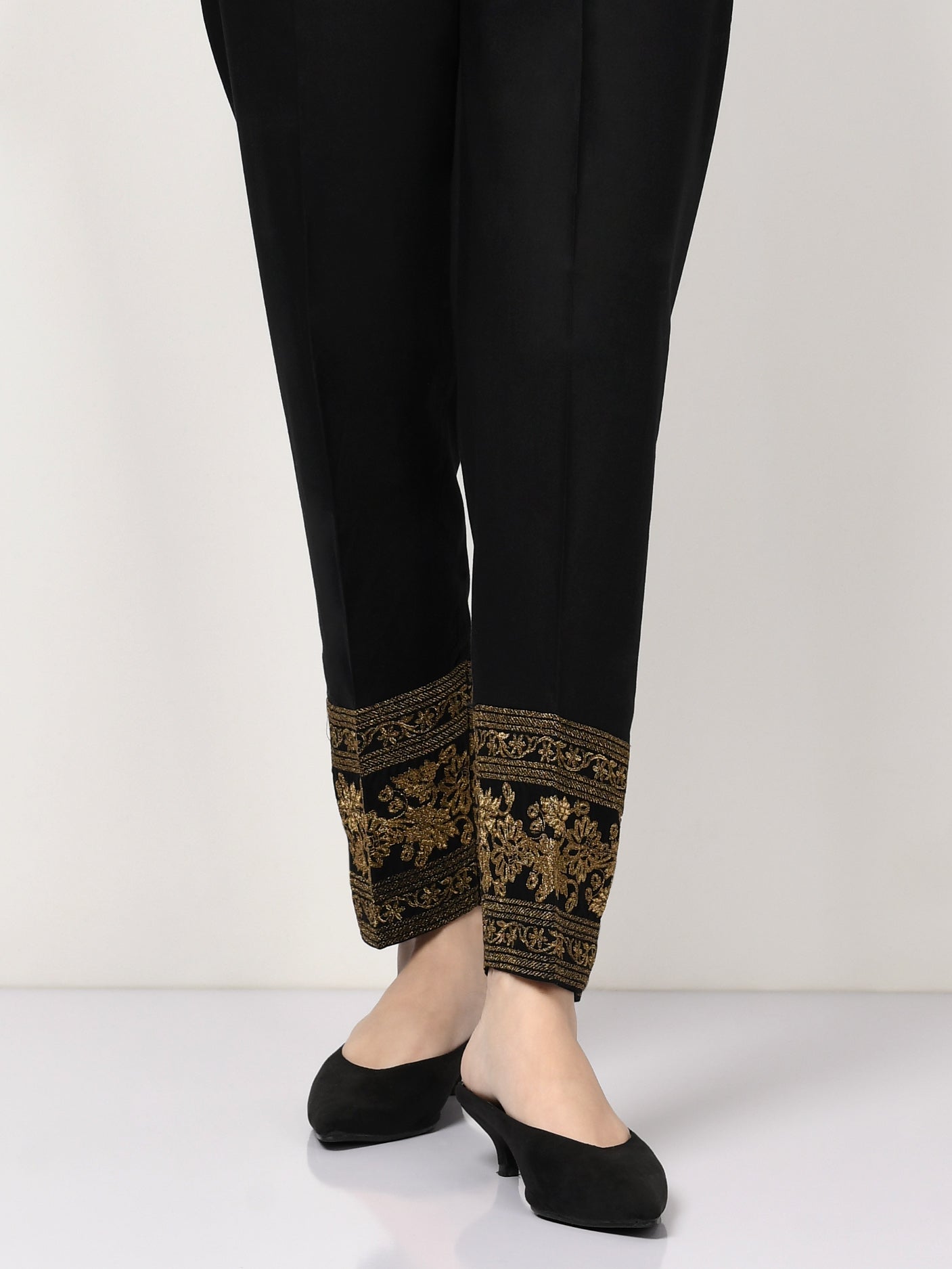 Limelight - Embroidered Winter Cotton Trouser