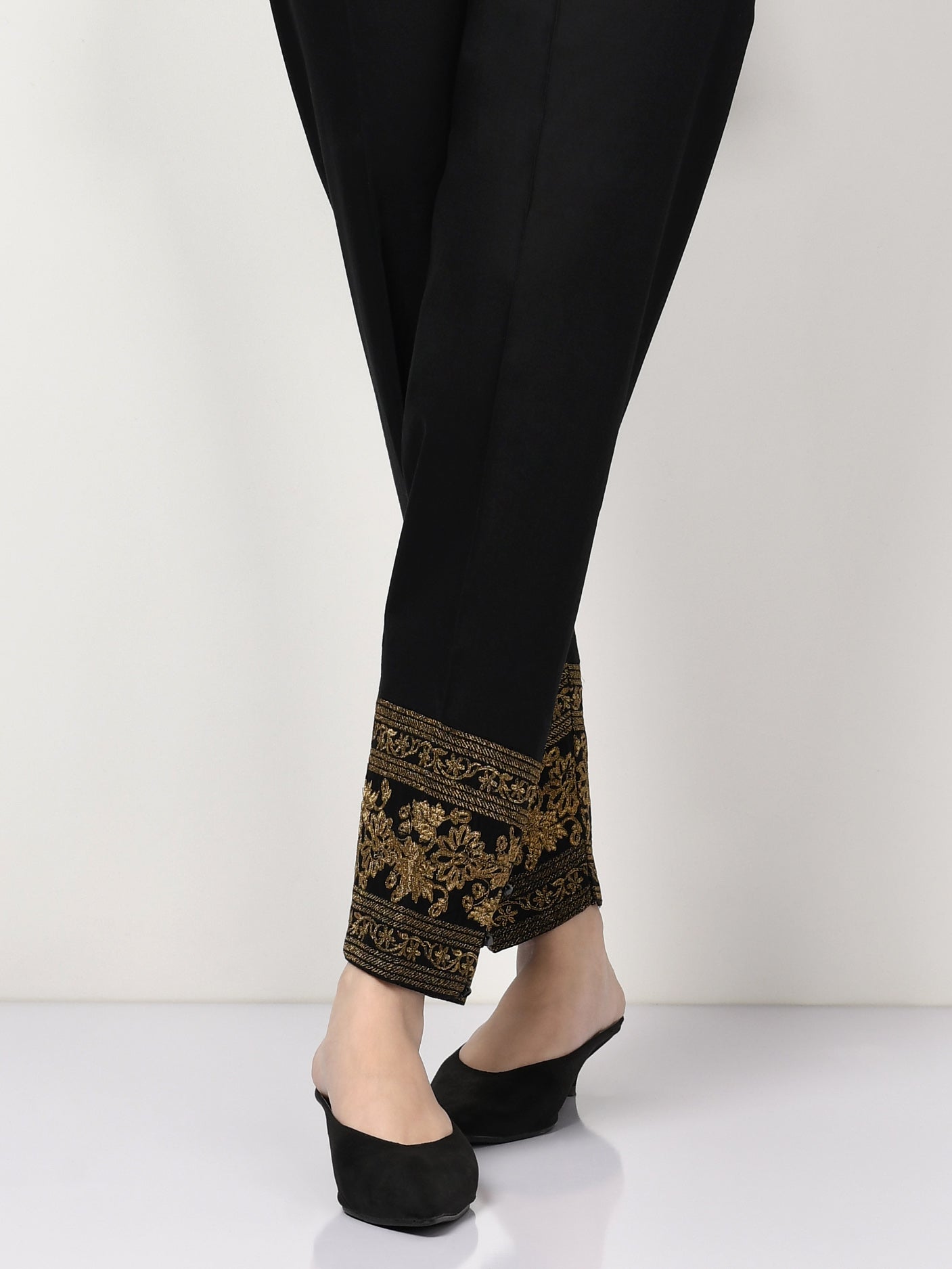 Limelight - Embroidered Winter Cotton Trouser