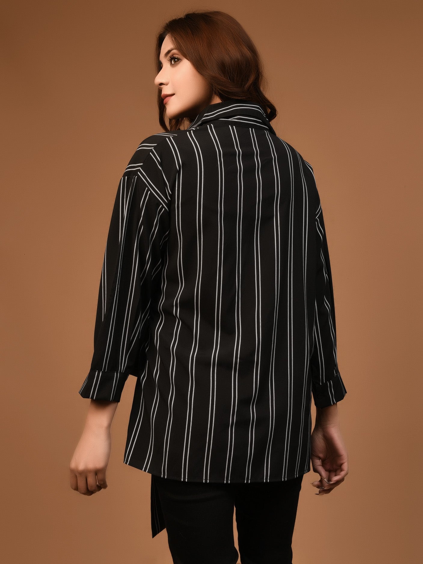 Limelight - Striped Wrap Shirt