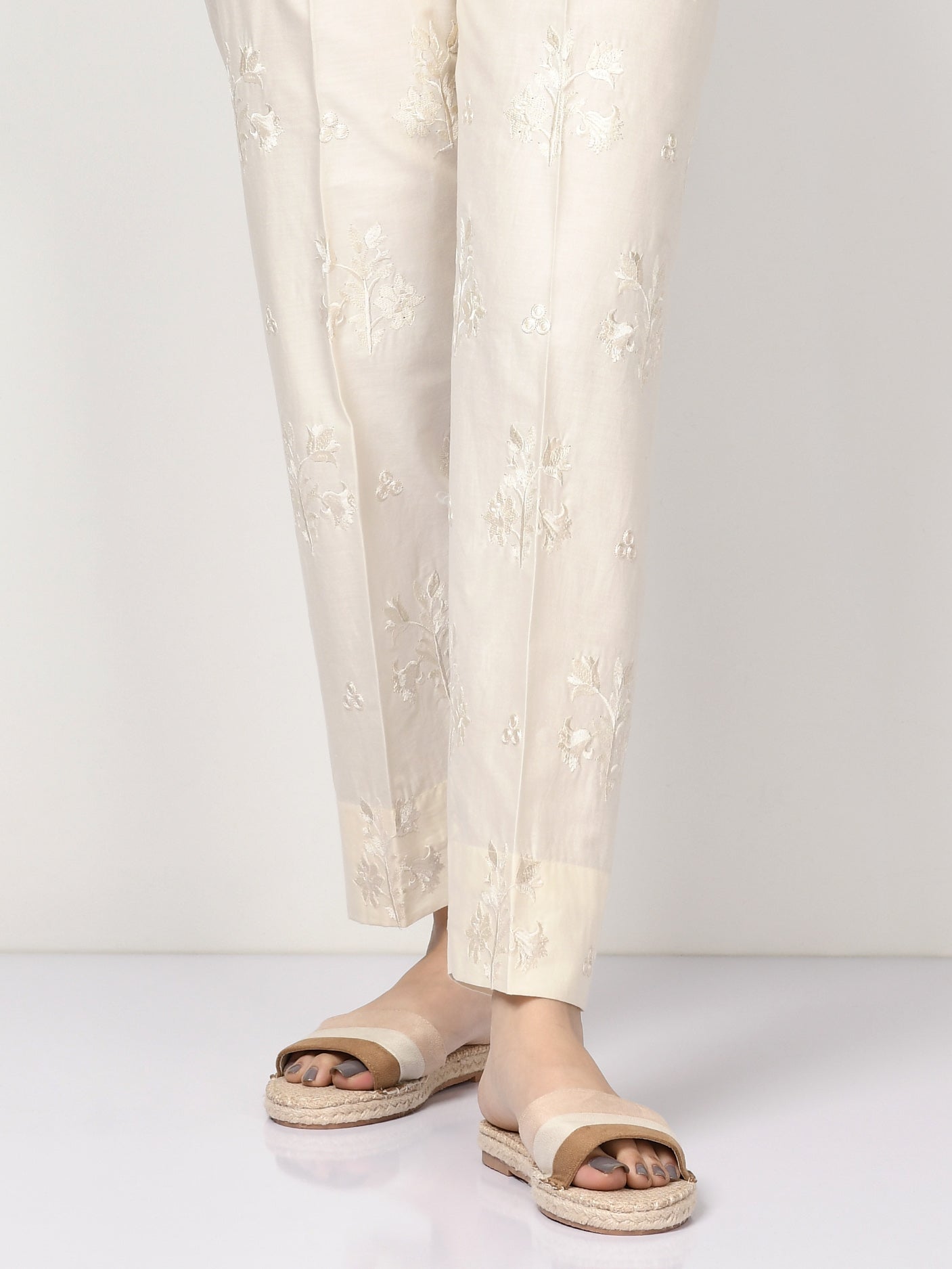 Limelight - Embroidered Winter Cotton Trouser