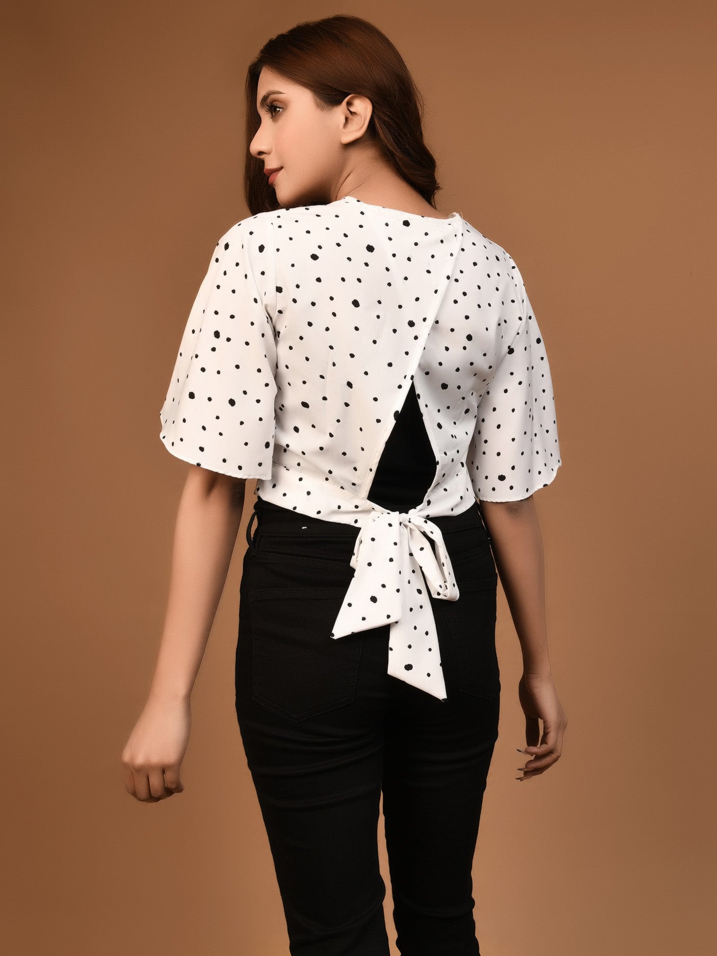 Limelight - Polka Dot Cropped Top