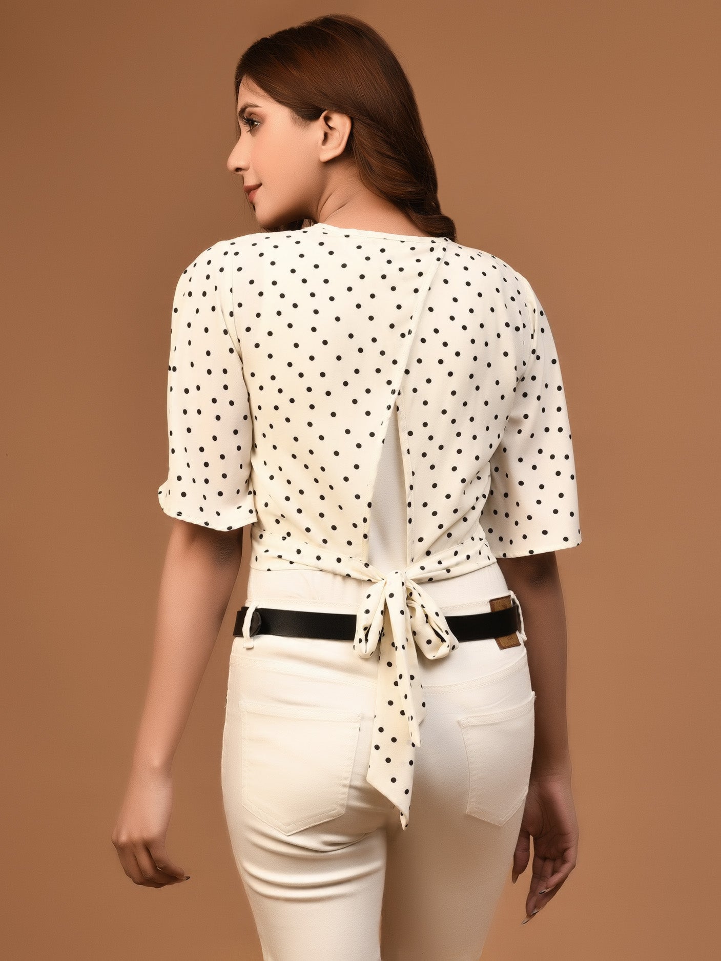 Limelight - Polka Dot Cropped Top