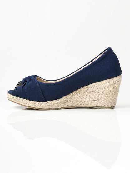 Limelight - Knotted Weave Wedges - Blue